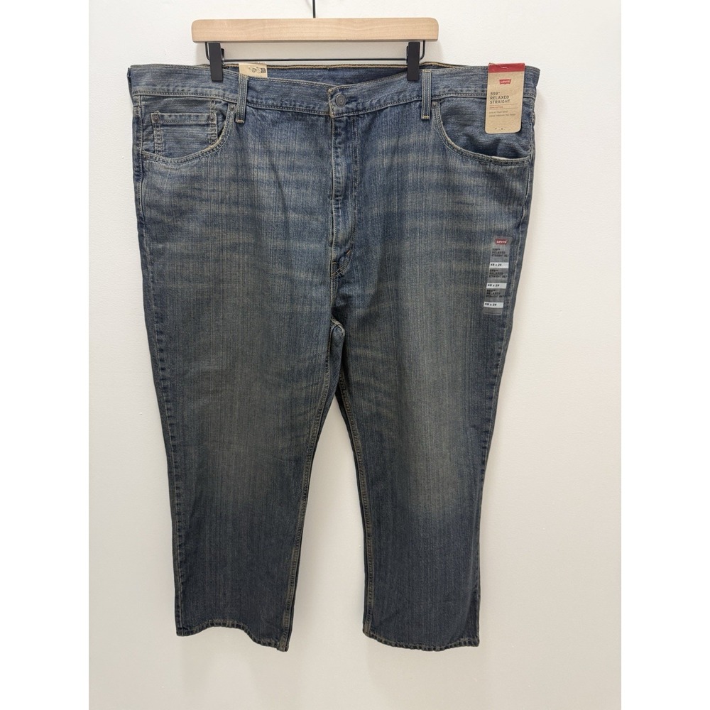 Levi's 559‎ Relaxed Straight Jeans Mens 48x29 Blue Medium Wash Levis  NWT